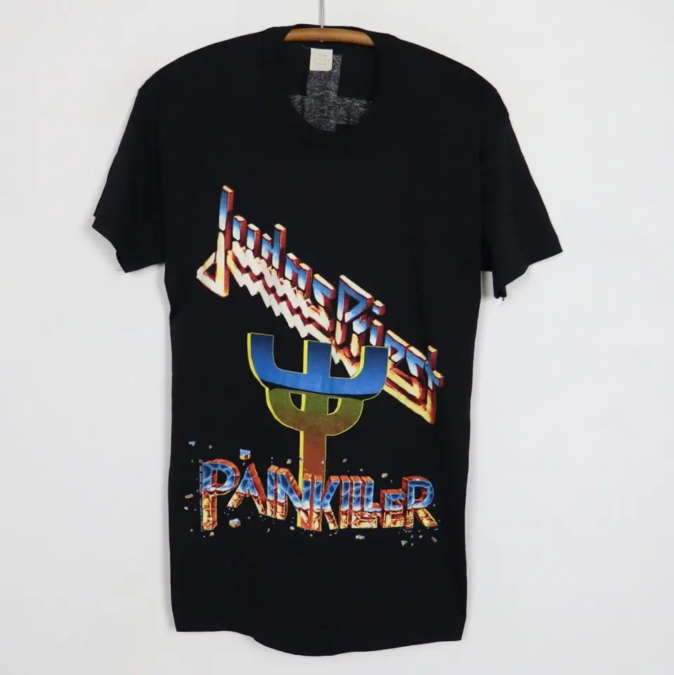 vintage 1990 Judas Priest Painkiller Tour Shirt Tees Cotton Male T Shirt Simple Style On Sale
vintage 1990 Judas Priest Painkiller Tour Shirt Tees Cotton Male T Shirt Simple Style On Sale