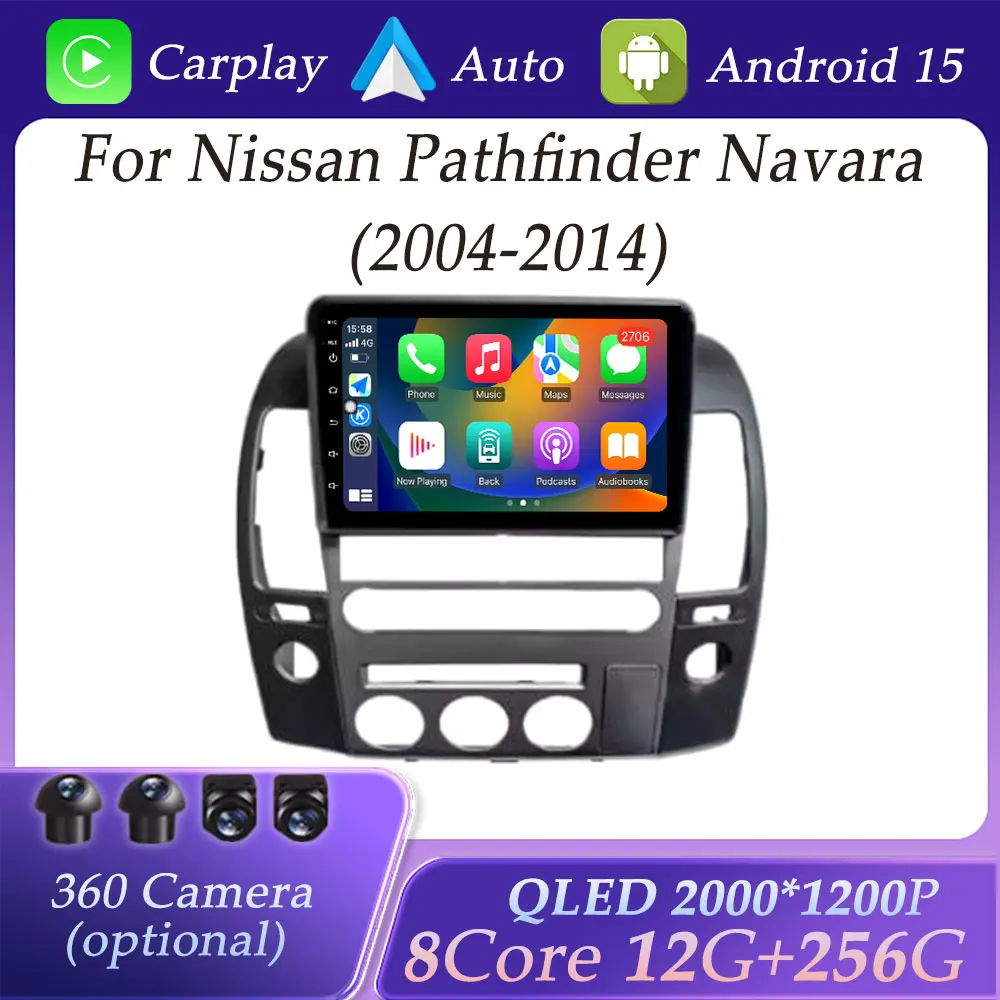 Split Screen for Nissan Pathfnder Navara 2004 - 2014 Carplay Car Radio Video Audio Multimedia Player GPS Navigation QLED Screen
Split Screen for Nissan Pathfnder Navara 2004 - 2014 Carplay Car Radio Video Audio Multimedia Player GPS Navigation QLED Screen