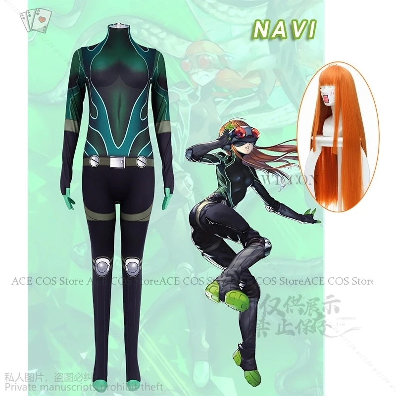 Костюм для косплея персонажа игры P5 Navi, комбинезон для выступления на сцене, Хэллоуин, карнавал, женский длинный парик
Костюм для косплея персонажа игры P5 Navi, комбинезон для выступления на сцене, Хэллоуин, карнавал, женский длинный парик