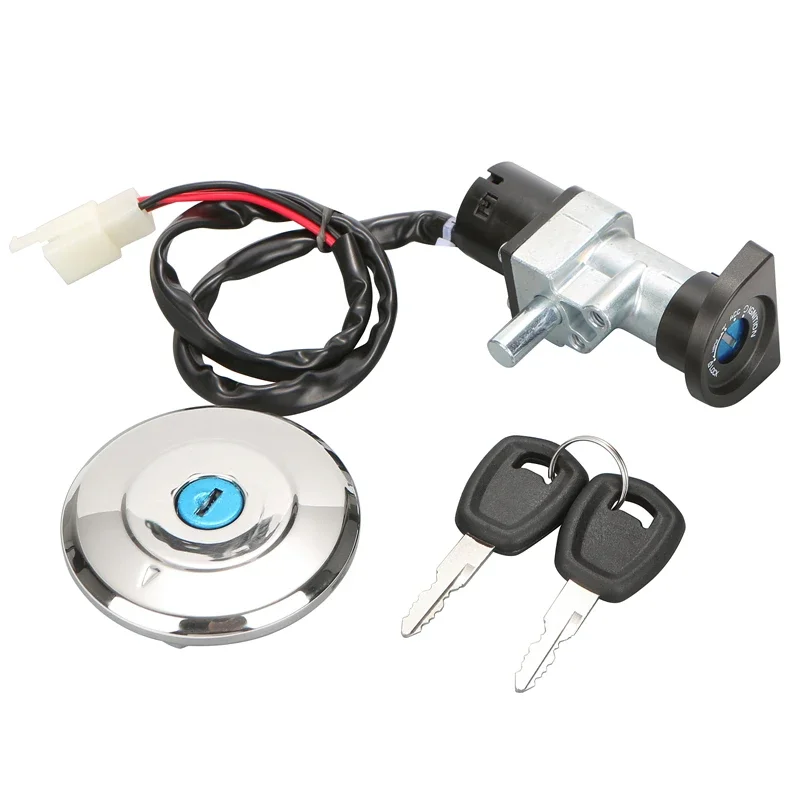 1 Set 3 Wire Motorcycle Ignition Switch Lock + Fuel Gas Tank Cap Cover Lock with 2 Keys Accessories for Harley Street 500/750
1 Set 3 Wire Motorcycle Ignition Switch Lock + Fuel Gas Tank Cap Cover Lock with 2 Keys Accessories for Harley Street 500/750