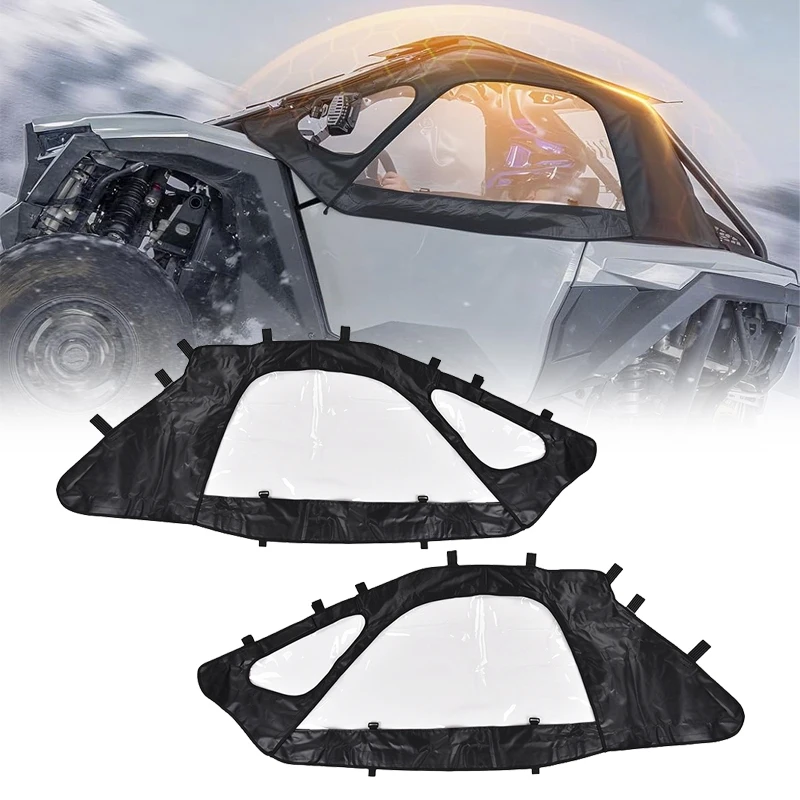 UTV Side Windows Enclosure Windproof Waterproof Clear Soft Upper Door Window For Polaris RZR PRO XP/Turbo R/ PRO S 2020-2025
UTV Side Windows Enclosure Windproof Waterproof Clear Soft Upper Door Window For Polaris RZR PRO XP/Turbo R/ PRO S 2020-2025