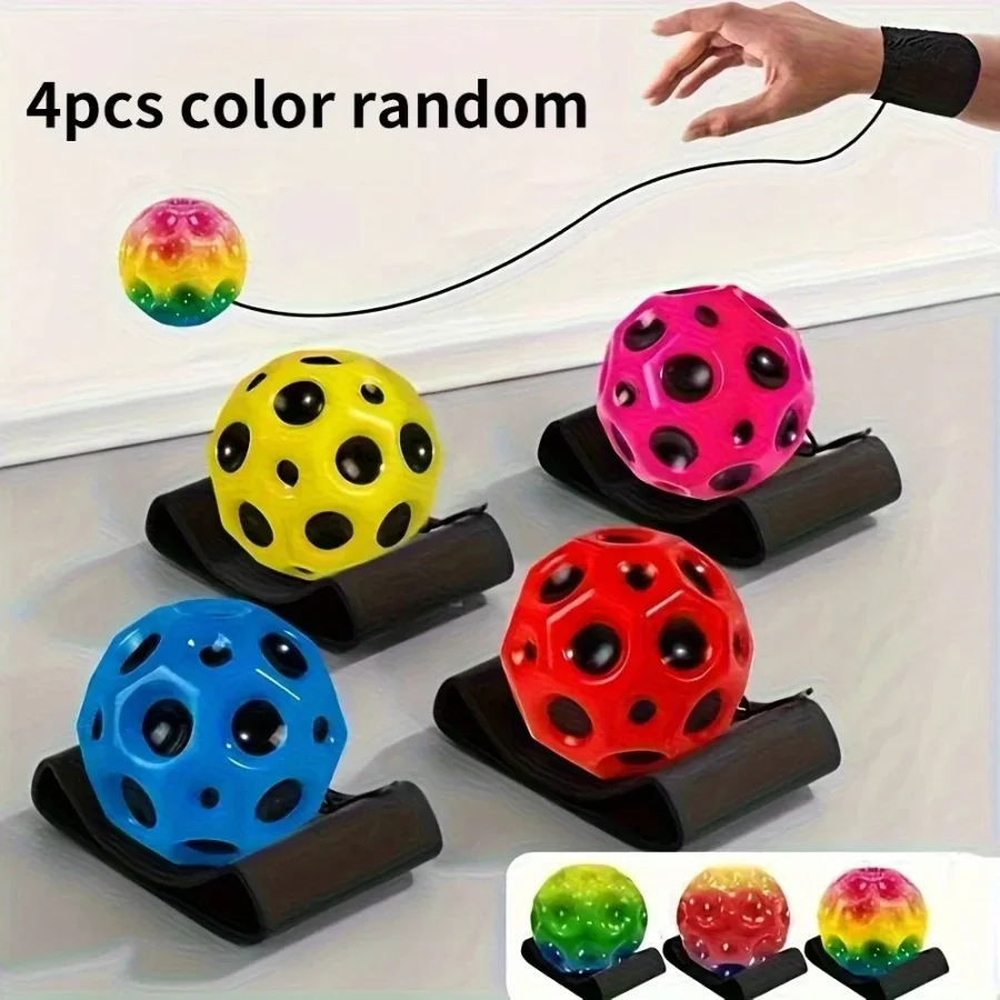 Mini Wrist Bounce Ball with Strap - Durable Elastic Sports Ball for Indoor/Outdoor, Moon-Themed Design, Enhances Reaction
Mini Wrist Bounce Ball with Strap - Durable Elastic Sports Ball for Indoor/Outdoor, Moon-Themed Design, Enhances Reaction