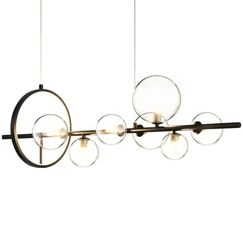 Nordic light luxury restaurant chandelier store creative light long chandelier modern simple personality bar glass bubble light
Nordic light luxury restaurant chandelier store creative light long chandelier modern simple personality bar glass bubble light
