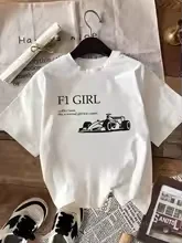 2025НОВАЯ женская повседневная футболка в стиле ретро Cool Girl F1 Racing с круглым вырезом и короткими рукавами, повседневная белая футболка, женская одежда
2025НОВАЯ женская повседневная футболка в стиле ретро Cool Girl F1 Racing с круглым вырезом и короткими рукавами, повседневная белая футболка, женская одежда