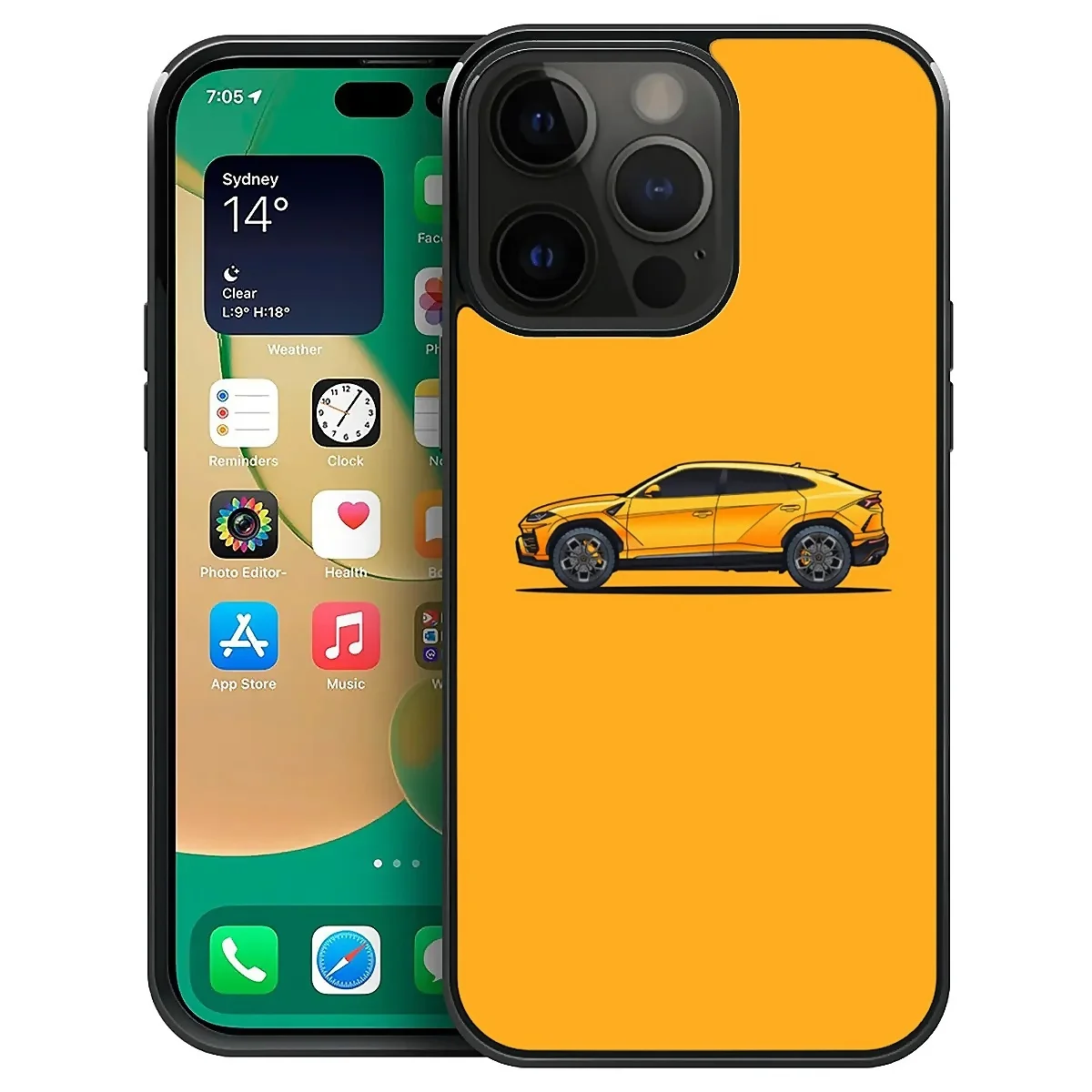 Cartoon yellow car, suitable for iPhone promax, wireless rechargeable phone case anti-fall protection.
Cartoon yellow car, suitable for iPhone promax, wireless rechargeable phone case anti-fall protection.