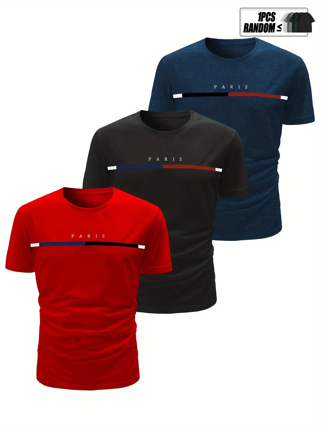 3-Pack Men's Sport Short Sleeve T-Shirt Set Quick-Dry Breathable Cotton Black White Gray Layering Combination
3-Pack Men's Sport Short Sleeve T-Shirt Set Quick-Dry Breathable Cotton Black White Gray Layering Combination