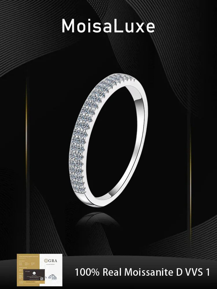 Официальный магазин MoisaLuxe GRA Moissanite Plata, стерлинговое серебро 925 пробы, простое кольцо с бриллиантом Mozzarella Girl, двухрядное микронаправление
Официальный магазин MoisaLuxe GRA Moissanite Plata, стерлинговое серебро 925 пробы, простое кольцо с бриллиантом Mozzarella Girl, двухрядное микронаправление