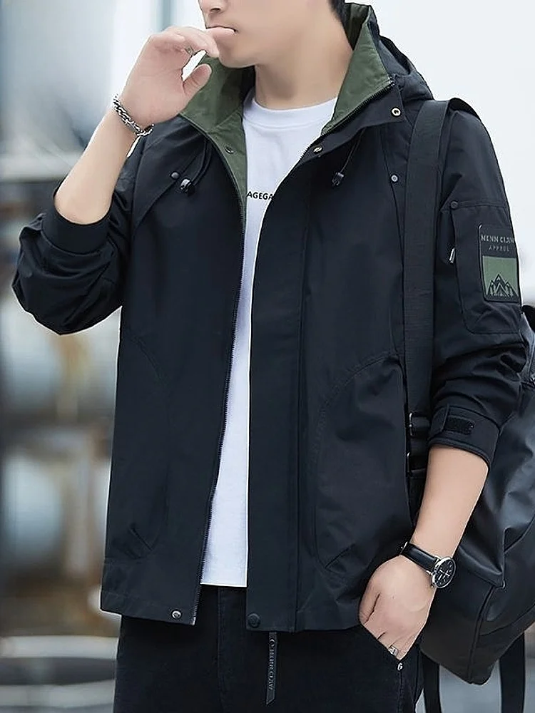 Men's Casual Jaet Autumn Winter New Faion Brand Hooded Windbreaker Coat Polyester Fabric Loose Fit Long Sve Zi...
Men's Casual Jaet Autumn Winter New Faion Brand Hooded Windbreaker Coat Polyester Fabric Loose Fit Long Sve Zi...