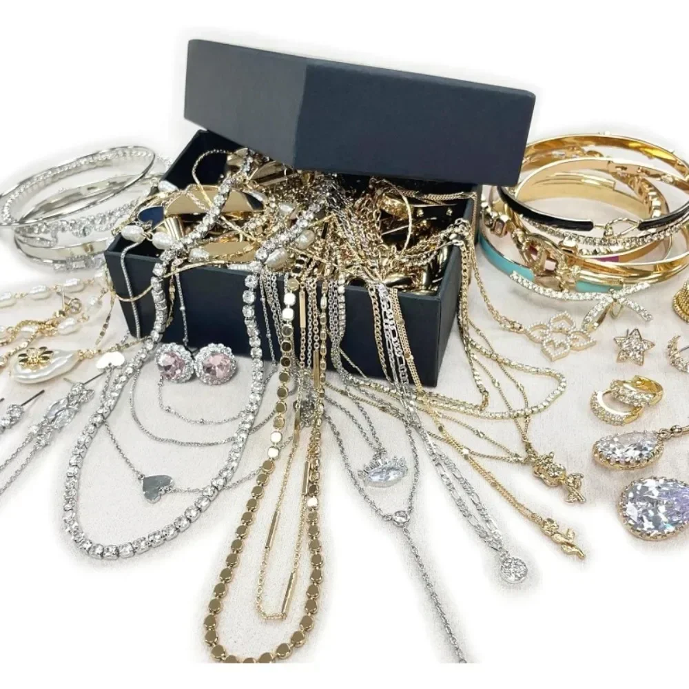 Random Dainty Jewelry Set for Women, Necklace Earrings Ring Bracelet with Charms, Cute Jewelry Jar Pack, Fashion Birthday Anniversary Holiday Surprise Gift for Her
Random Dainty Jewelry Set for Women, Necklace Earrings Ring Bracelet with Charms, Cute Jewelry Jar Pack, Fashion Birthday Anniversary Holiday Surprise Gift for Her