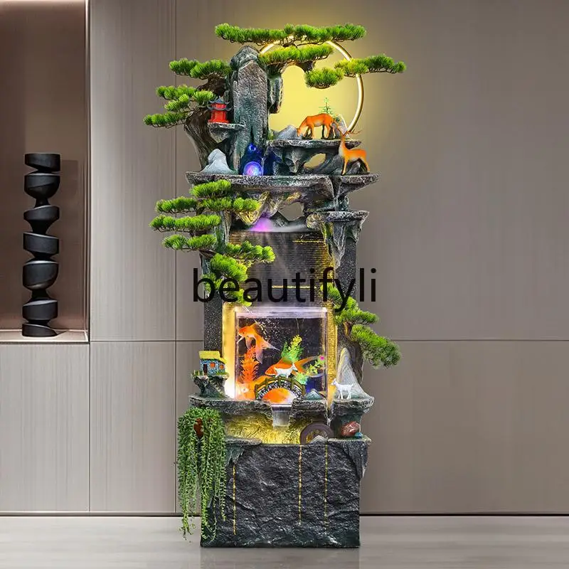 Floor-toceiling rockery flowing water fountain fish tank decoration landscaping living room office tea room opening housewarming
Floor-toceiling rockery flowing water fountain fish tank decoration landscaping living room office tea room opening housewarming