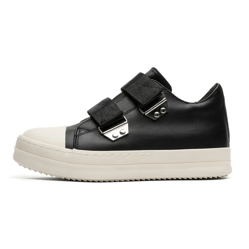 Men's Black White Color Block Platform Sneakers Round Toe Strap Casual Shoes Man Slip-On Walking Shoes for Ladies 2026
Men's Black White Color Block Platform Sneakers Round Toe Strap Casual Shoes Man Slip-On Walking Shoes for Ladies 2026