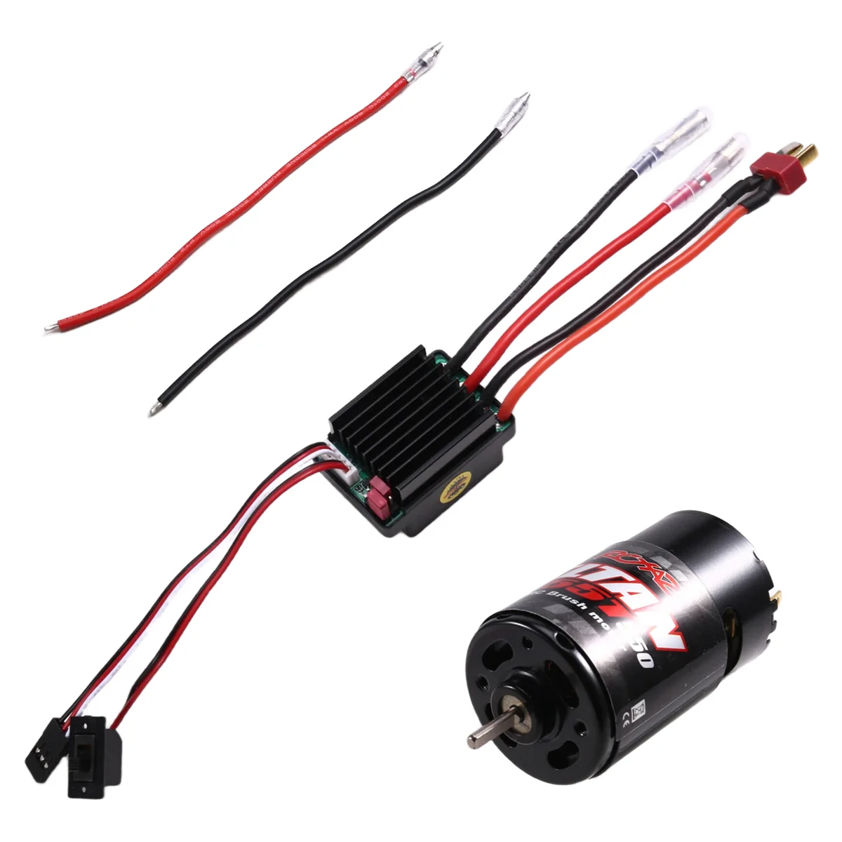 A17I 550 Brushed Motor Waterproof ESC 320A Speed Control Combination Set for 1/10 RC Car Crawler Axial SCX10 55T
A17I 550 Brushed Motor Waterproof ESC 320A Speed Control Combination Set for 1/10 RC Car Crawler Axial SCX10 55T