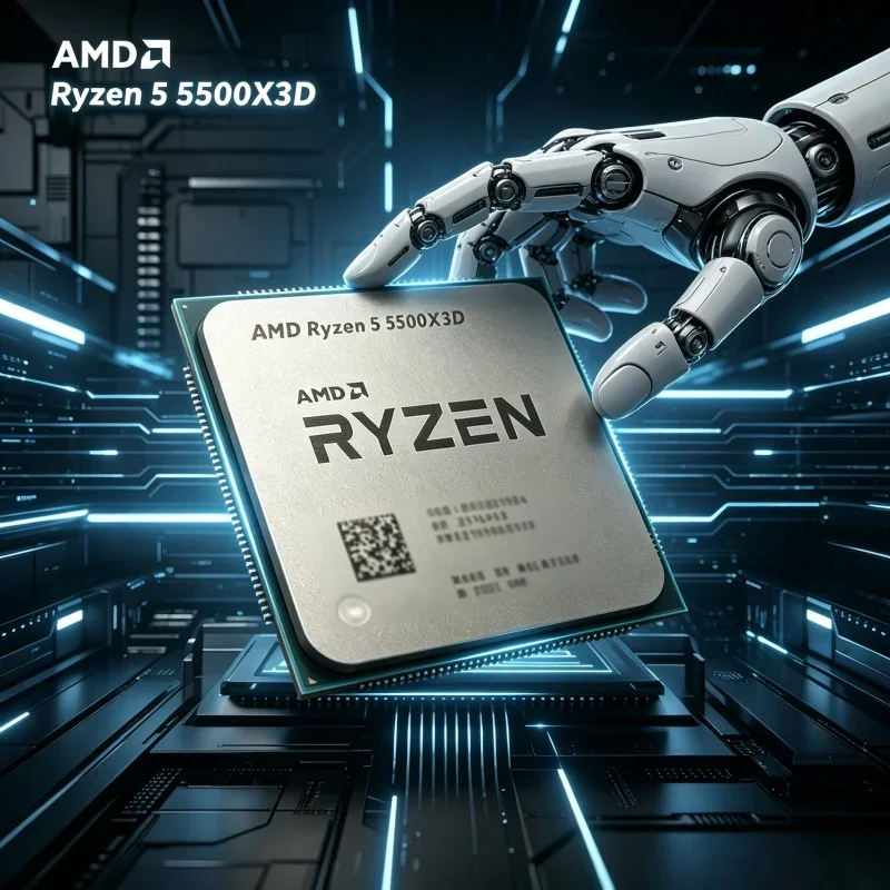 AMD Ryzen 5 5500X3D AM4 Gaming CPU 3D V-Cache 6C12T 4.0GHz 105W High Performance Desktop Processor For PC DIY
AMD Ryzen 5 5500X3D AM4 Gaming CPU 3D V-Cache 6C12T 4.0GHz 105W High Performance Desktop Processor For PC DIY