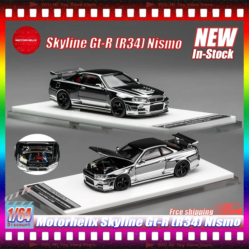 1:64 New Motorhelix Skyline Gt-R (R34) Nismo Customized Electroplated Silver - Limited Edition Car Model For Suzhou Gt Show Gift
1:64 New Motorhelix Skyline Gt-R (R34) Nismo Customized Electroplated Silver - Limited Edition Car Model For Suzhou Gt Show Gift