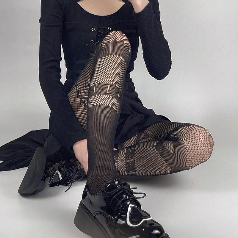 Punk Fengharajuku Personality Asymmetrical Tide Socks Sexy Hollowed Out Fishnet Socks Black Pure Desire Tight Net Socks Female
Punk Fengharajuku Personality Asymmetrical Tide Socks Sexy Hollowed Out Fishnet Socks Black Pure Desire Tight Net Socks Female