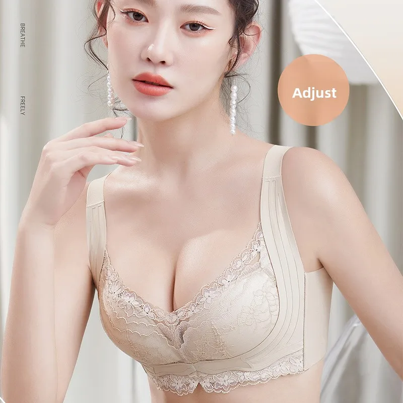 Thin B Cup Lace Bra with Raised Back Cotton Flower Steel Ring Sewing Comfortable Underwear for Ladies
Thin B Cup Lace Bra with Raised Back Cotton Flower Steel Ring Sewing Comfortable Underwear for Ladies