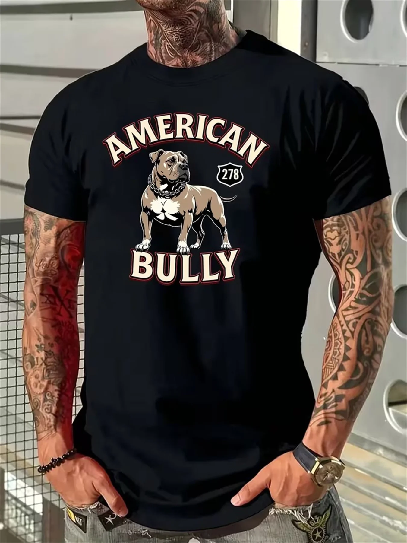 AMERICAN BULLY Men's summer fashiona casual sports loose plus size polyester printed round neck short sleeve T-shirt 2026 NEW
AMERICAN BULLY Men's summer fashiona casual sports loose plus size polyester printed round neck short sleeve T-shirt 2026 NEW