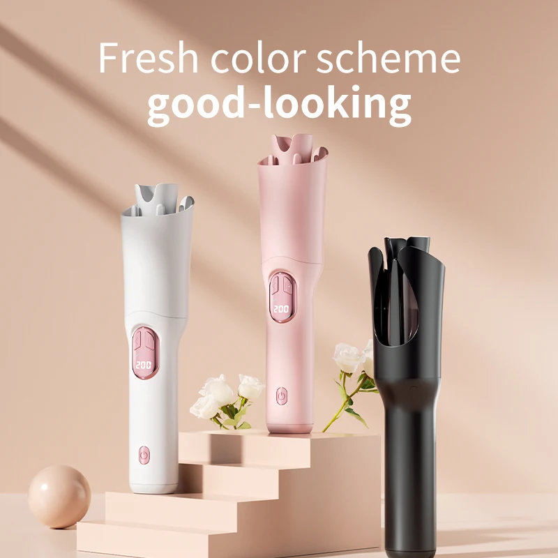 LCD USB rechargeable 32MM ceramic heated curling iron wireless portable curling iron automatic curling wave curls hair stylist
LCD USB rechargeable 32MM ceramic heated curling iron wireless portable curling iron automatic curling wave curls hair stylist