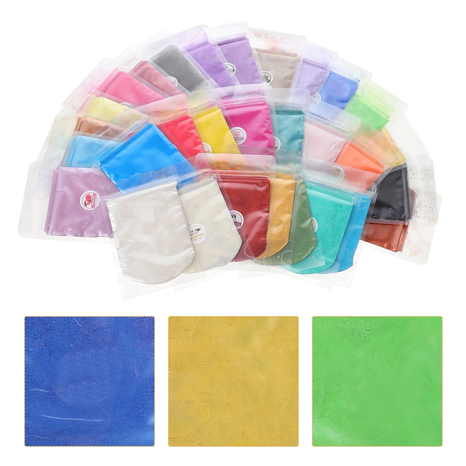 30 Bags Multi-Use Mica Powder DIY Soap Making Colorant Lip Gloss Blusher Resin Crafting Material Mica Powder
30 Bags Multi-Use Mica Powder DIY Soap Making Colorant Lip Gloss Blusher Resin Crafting Material Mica Powder