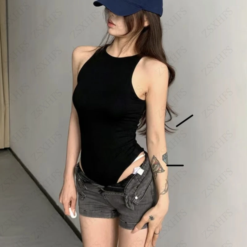 Корейский женский летний комбинезон в стиле Харадзюку, модный, облегающий, сексуальный, безрукавный, винтажный, в стиле Y2K, уличная одежда
Корейский женский летний комбинезон в стиле Харадзюку, модный, облегающий, сексуальный, безрукавный, винтажный, в стиле Y2K, уличная одежда