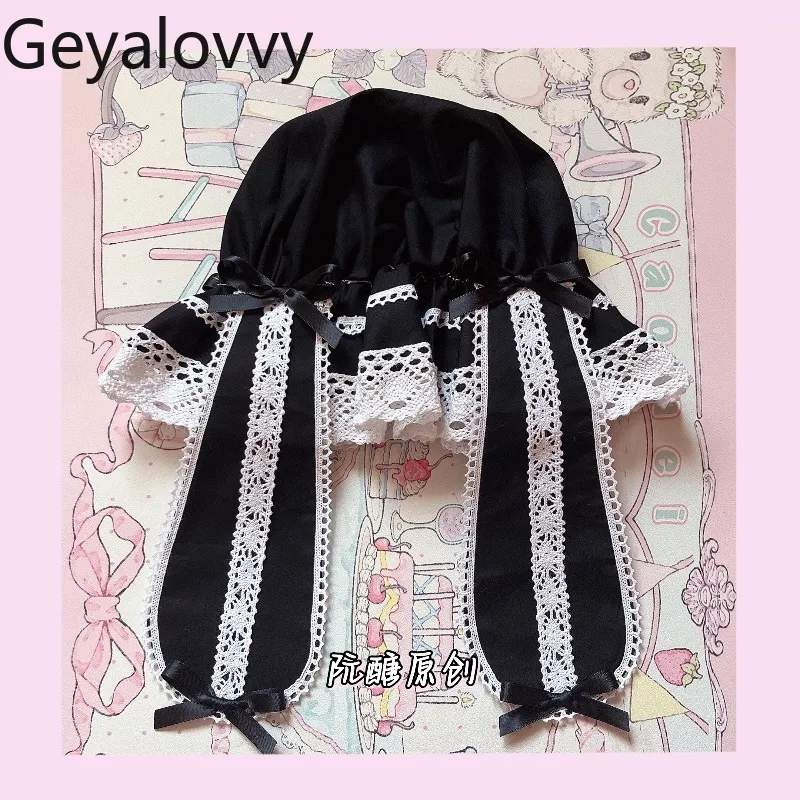 Lolita Classical Bunny Ear Bowknot Fisherman Hat Original Pure Cotton Caps Original Casual Cute Girls Versatile Lace Hats
Lolita Classical Bunny Ear Bowknot Fisherman Hat Original Pure Cotton Caps Original Casual Cute Girls Versatile Lace Hats