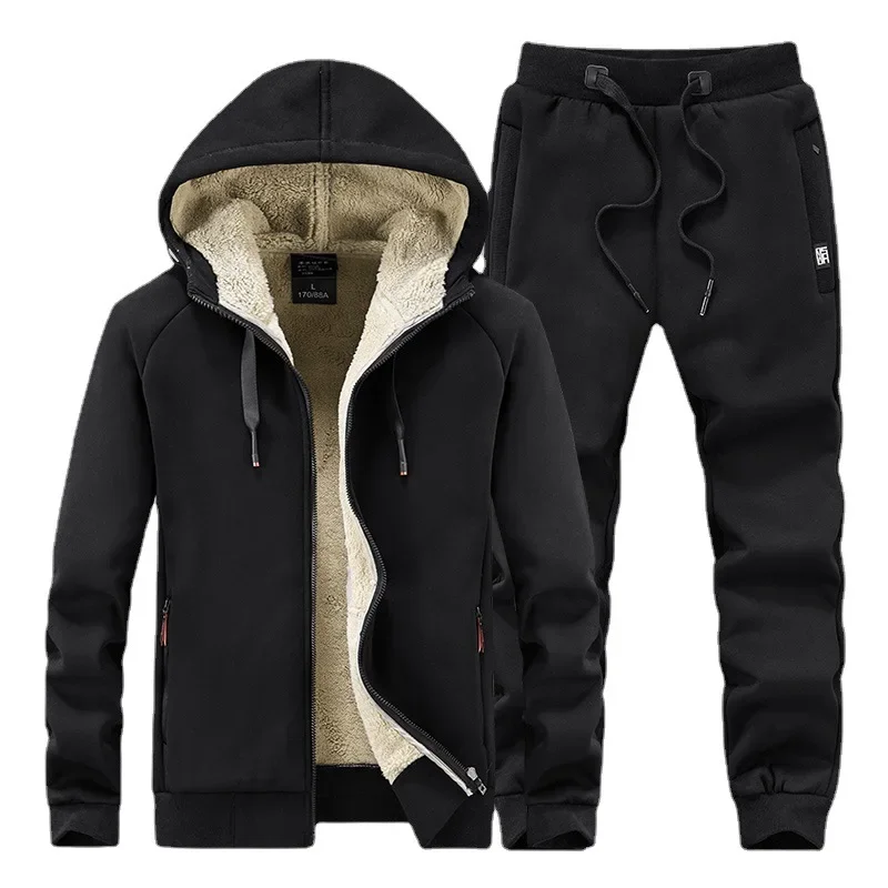 Hoodies + Pants Set Sportswear Fur Mens Tracksuits Winter Men's Set Warm Hoodies Suit Casual Fleece Sweatshirts Men's 2 Pieces
Hoodies + Pants Set Sportswear Fur Mens Tracksuits Winter Men's Set Warm Hoodies Suit Casual Fleece Sweatshirts Men's 2 Pieces