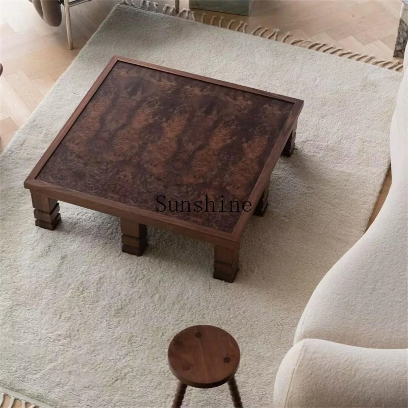 Italian square ash wood coffee table antique living room retro home coffee table
Italian square ash wood coffee table antique living room retro home coffee table