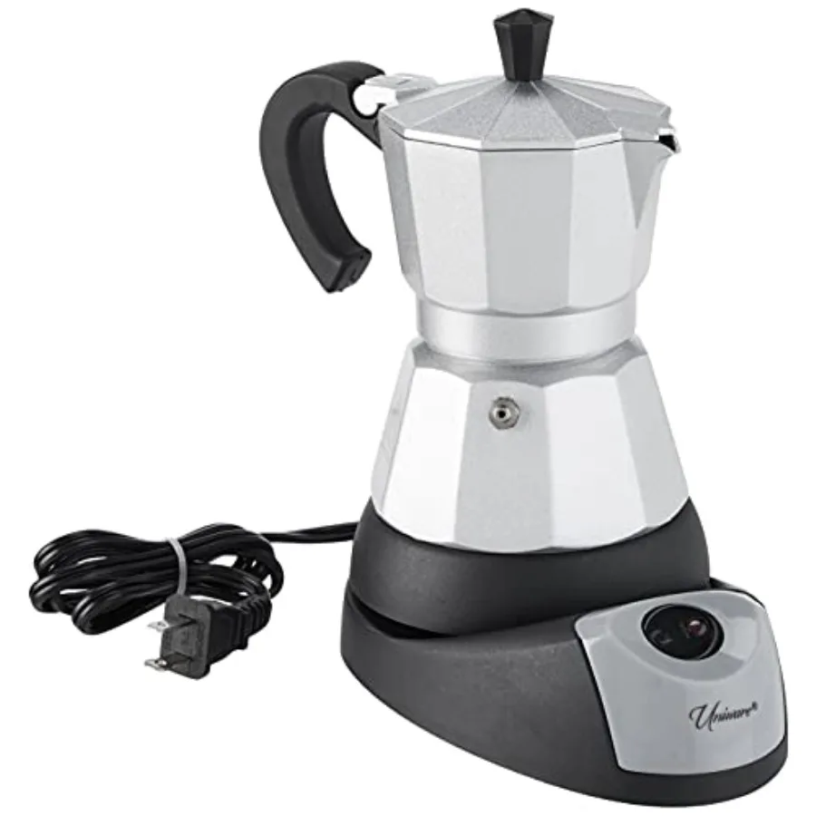 3 Cup Professional Electric Espresso/Moka Coffee Maker
3 Cup Professional Electric Espresso/Moka Coffee Maker