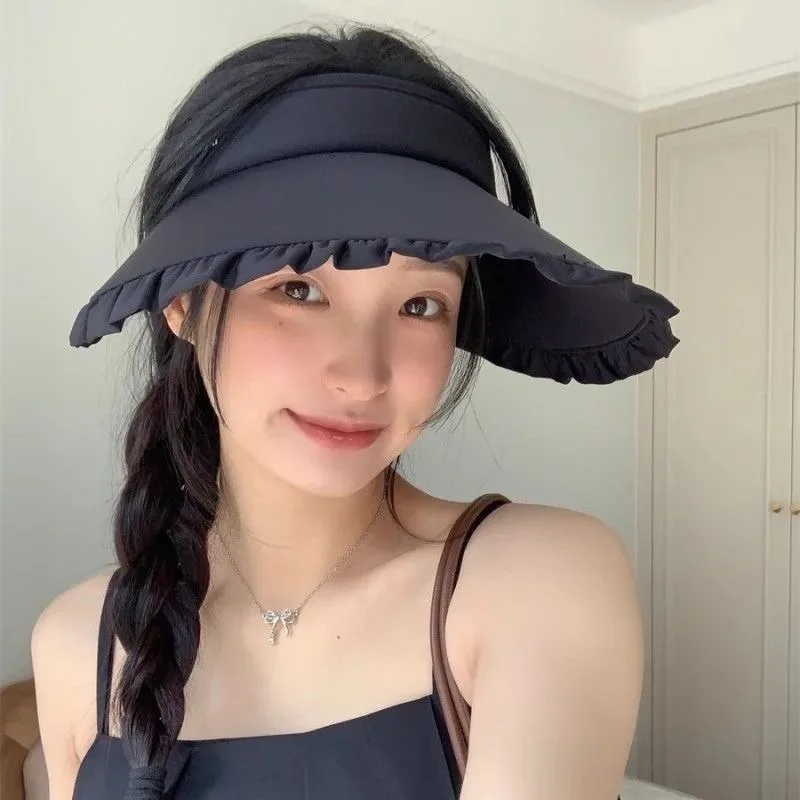 New summer lace outdoor ice silk large brim breathable headband type anti-UV sunshade empty top hat
New summer lace outdoor ice silk large brim breathable headband type anti-UV sunshade empty top hat