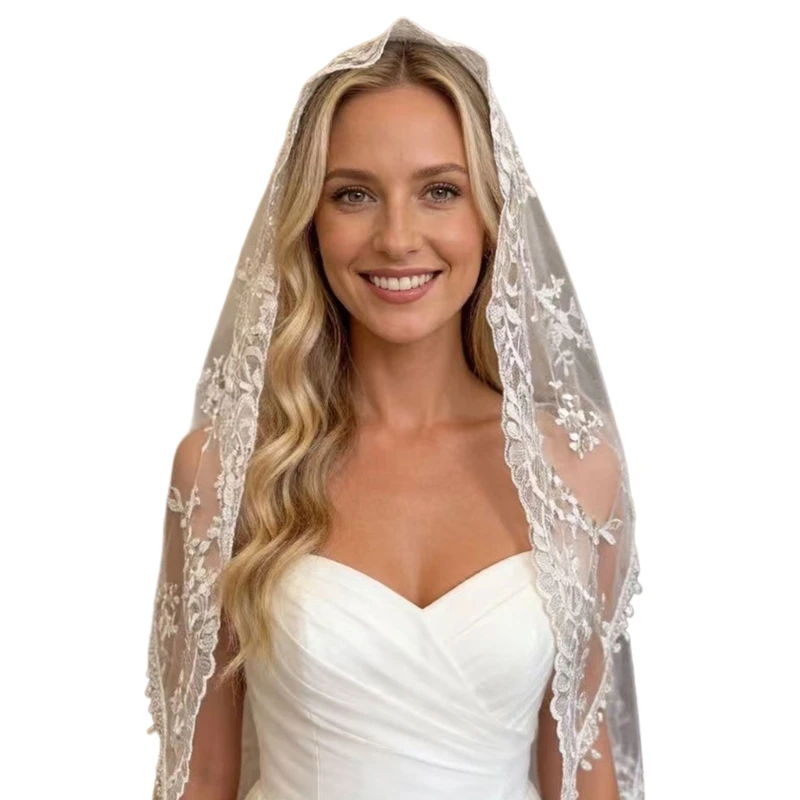 72XE Beautiful White Prayer Scarf Practical Nylon Lace With Fine Stitching Perfect For Religious Practices Or Weddings
72XE Beautiful White Prayer Scarf Practical Nylon Lace With Fine Stitching Perfect For Religious Practices Or Weddings