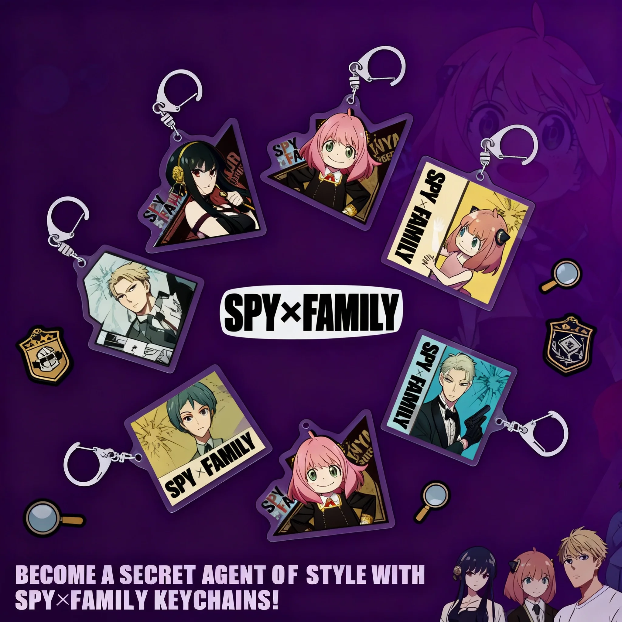 SPY×FAMILY Keychain Anya Forger Acrylic Charm Cute Anime Figure Pendant Accessory 41-120 SPY×FAMILY Merchandise
SPY×FAMILY Keychain Anya Forger Acrylic Charm Cute Anime Figure Pendant Accessory 41-120 SPY×FAMILY Merchandise
