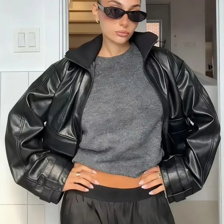 Timeless Stylish Vintage Leather Jackets Fall Loose Casual Female Coats Versatile Chic Street Wear Cool Women Edgy Clothes
Timeless Stylish Vintage Leather Jackets Fall Loose Casual Female Coats Versatile Chic Street Wear Cool Women Edgy Clothes