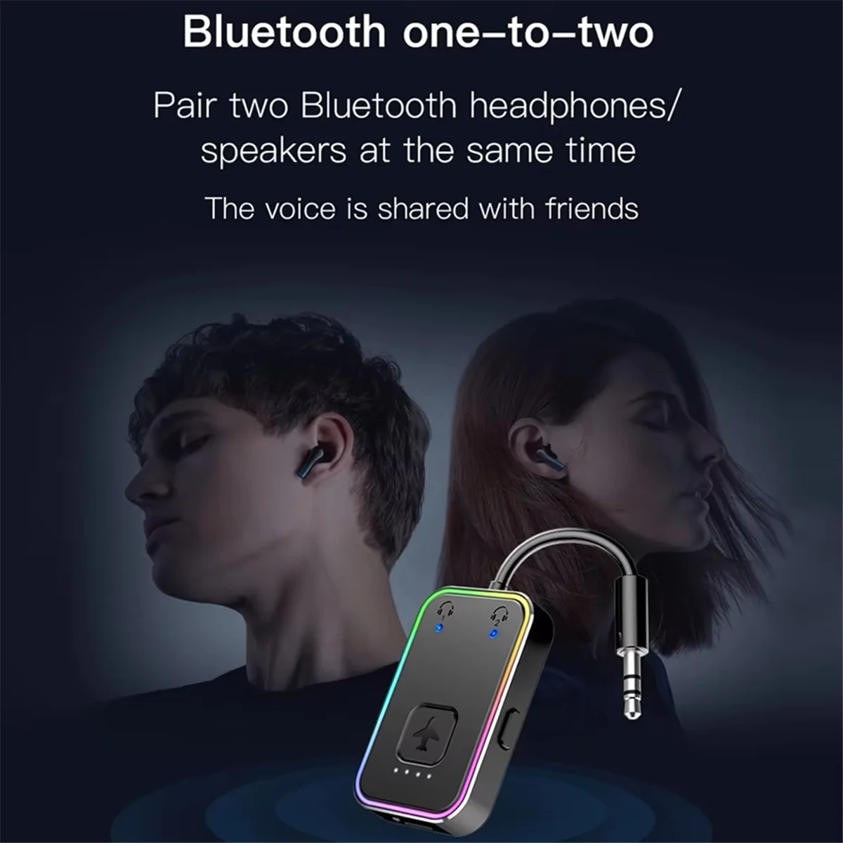 B43C металлический беспроводной Bluetooth-передатчик 5,3 поддерживает две пары 2 наушников для путешествий в самолете для полетов, ТВ, планшетов, тренажерного зала
B43C металлический беспроводной Bluetooth-передатчик 5,3 поддерживает две пары 2 наушников для путешествий в самолете для полетов, ТВ, планшетов, тренажерного зала