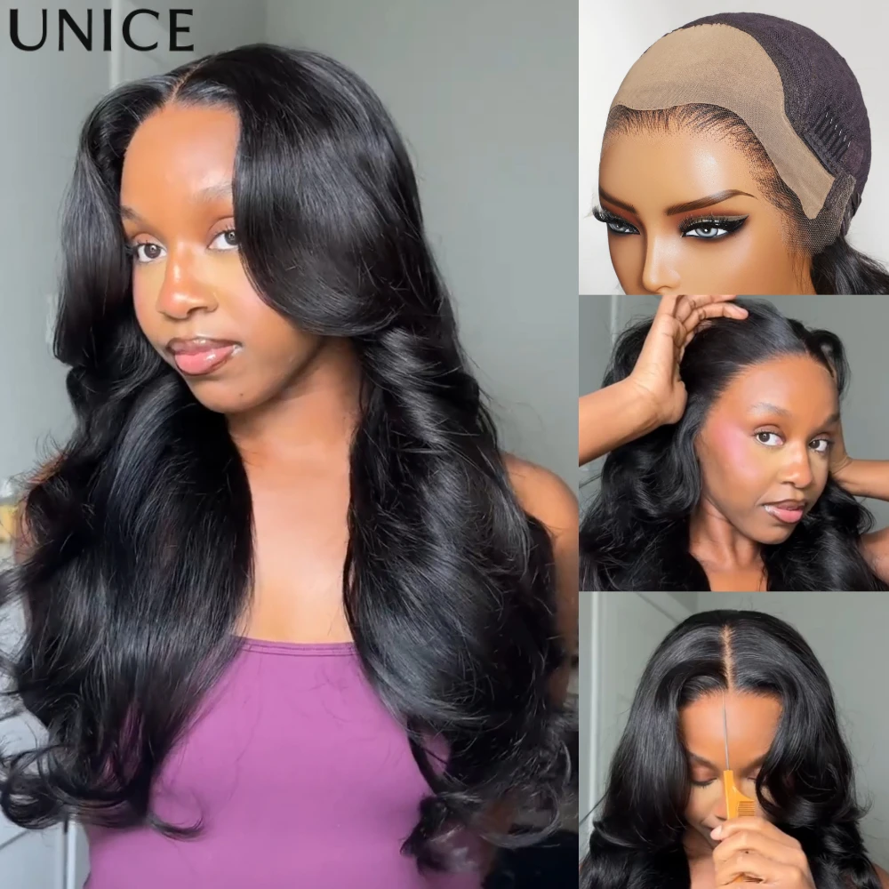 UNice 13x4 HD Real Scalp™ Wig Pull And Go Drawstring Loose Wave Human Hair Wig With Face Framing Curtain Bangs
UNice 13x4 HD Real Scalp™ Wig Pull And Go Drawstring Loose Wave Human Hair Wig With Face Framing Curtain Bangs