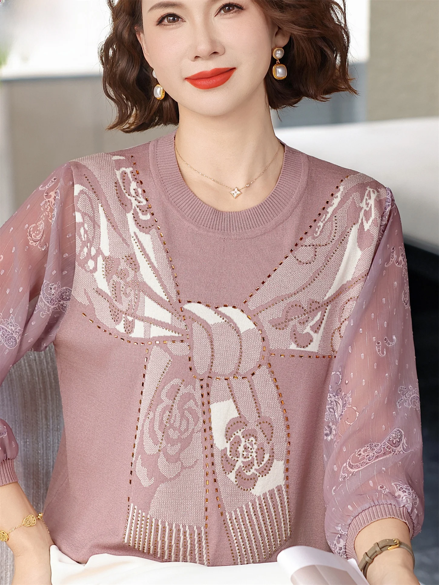 Spring Fashion Knitted Loose Sleeveless T-shirt for Middle-Aged And Elderly Women Breathable Comfortable Lightweight Top
Spring Fashion Knitted Loose Sleeveless T-shirt for Middle-Aged And Elderly Women Breathable Comfortable Lightweight Top