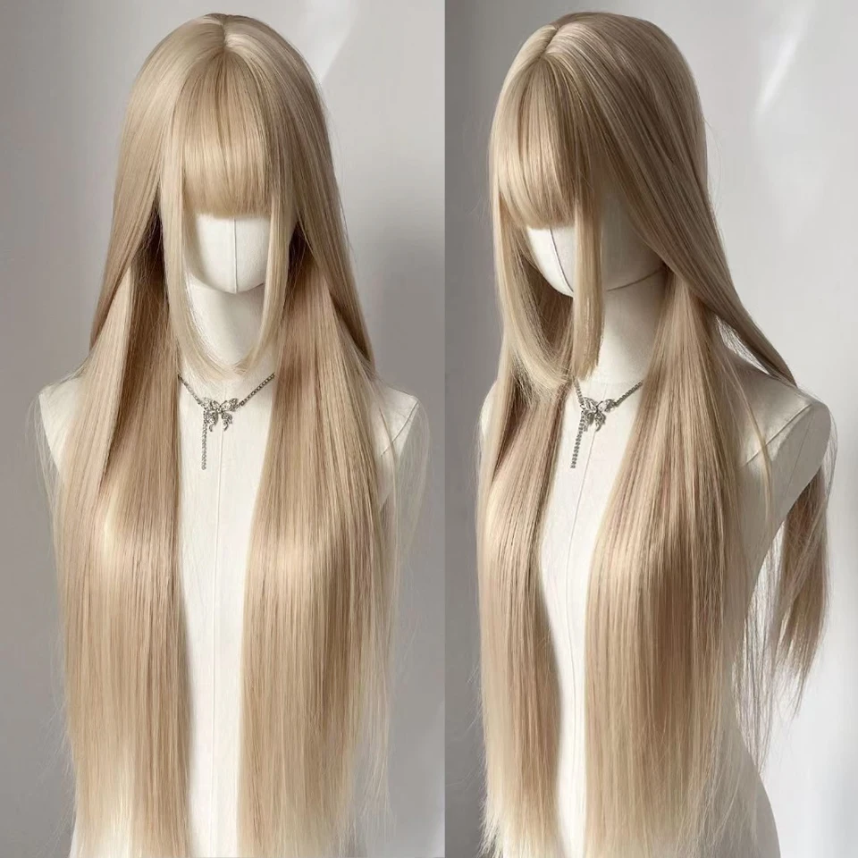 34Inch Synthetic Air Bangs Wig Long Layered Straight Wigs Fiber Heat-resistant Party or Selfie For Women Daily Use
34Inch Synthetic Air Bangs Wig Long Layered Straight Wigs Fiber Heat-resistant Party or Selfie For Women Daily Use
