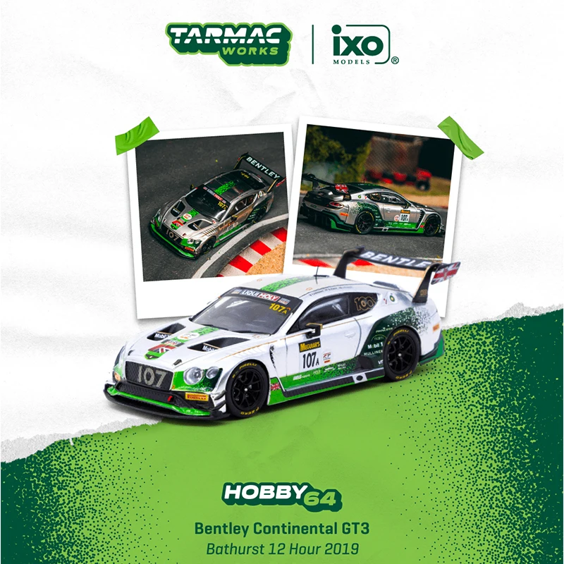 PreSale TW 1:64 Bentley Continental GT3 Bathurst 12 Hour 2019 Silver Diecast Car Model Collection Toys Tarmac Works
PreSale TW 1:64 Bentley Continental GT3 Bathurst 12 Hour 2019 Silver Diecast Car Model Collection Toys Tarmac Works