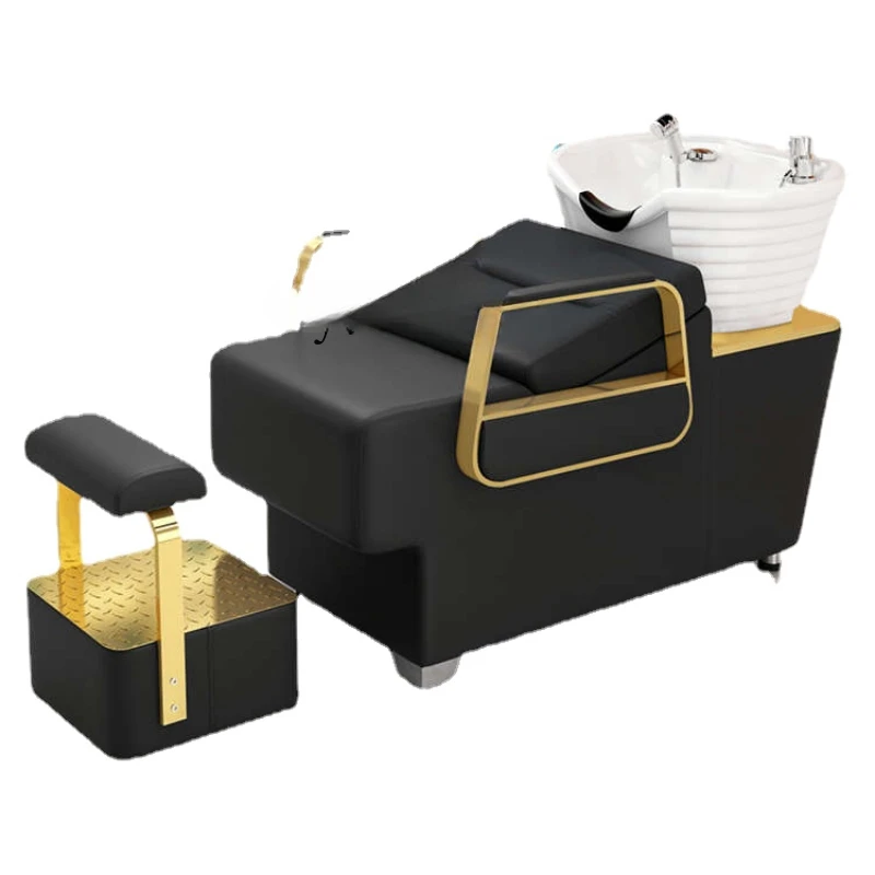 Shampoo Chair Special for Li Yi Store Ceramic Basin Lying Half Salon Hair Salon Flushing Bed
Shampoo Chair Special for Li Yi Store Ceramic Basin Lying Half Salon Hair Salon Flushing Bed