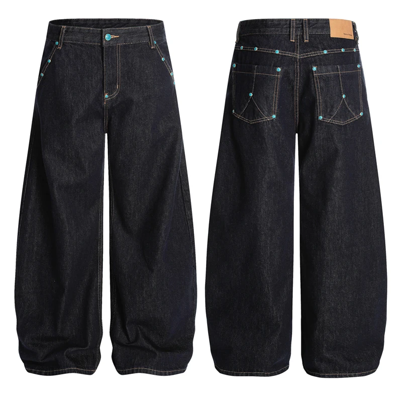 Blue Rivet Jeans Men Streetwear Fashion Vintage Loose Casual Wide-leg Baggy Jeans Denim Pants Women Y2k Harem Jeans Trousers
Blue Rivet Jeans Men Streetwear Fashion Vintage Loose Casual Wide-leg Baggy Jeans Denim Pants Women Y2k Harem Jeans Trousers