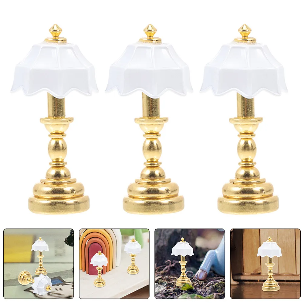 5Pcs Mini Bedside Lamp for Mini House Decor Decorative Metal Table Light Accessory Creative Miniature Floor Lamp Ornament
5Pcs Mini Bedside Lamp for Mini House Decor Decorative Metal Table Light Accessory Creative Miniature Floor Lamp Ornament