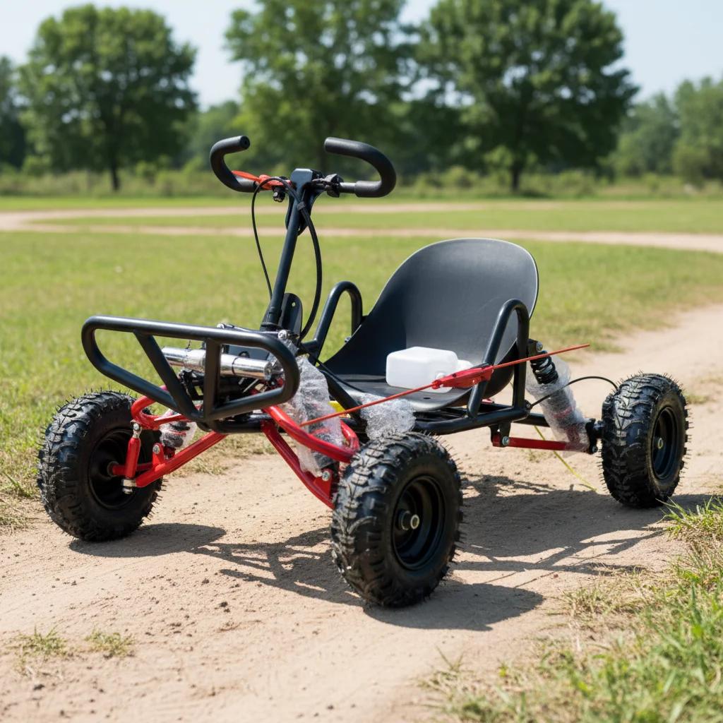 Hot-selling Children's Beach Drift Mini Kart With 6-inch Wear-Resistant Tires 90cc Outdoor Adult Four-Wheel Gas-Powered Kart
Hot-selling Children's Beach Drift Mini Kart With 6-inch Wear-Resistant Tires 90cc Outdoor Adult Four-Wheel Gas-Powered Kart