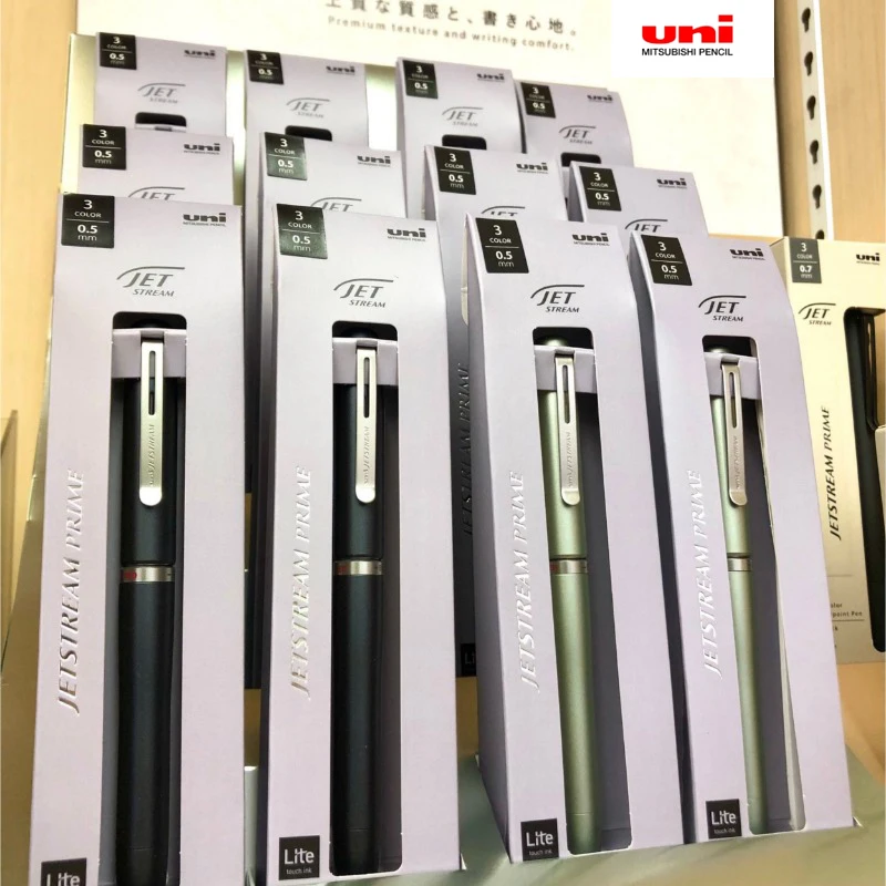 uni Jetstream Prime 3-color ballpoint multi-pen,0.5 Rotary-twist Premium Metal Barre Low-friction,Quick-drying For Long Sessions
uni Jetstream Prime 3-color ballpoint multi-pen,0.5 Rotary-twist Premium Metal Barre Low-friction,Quick-drying For Long Sessions