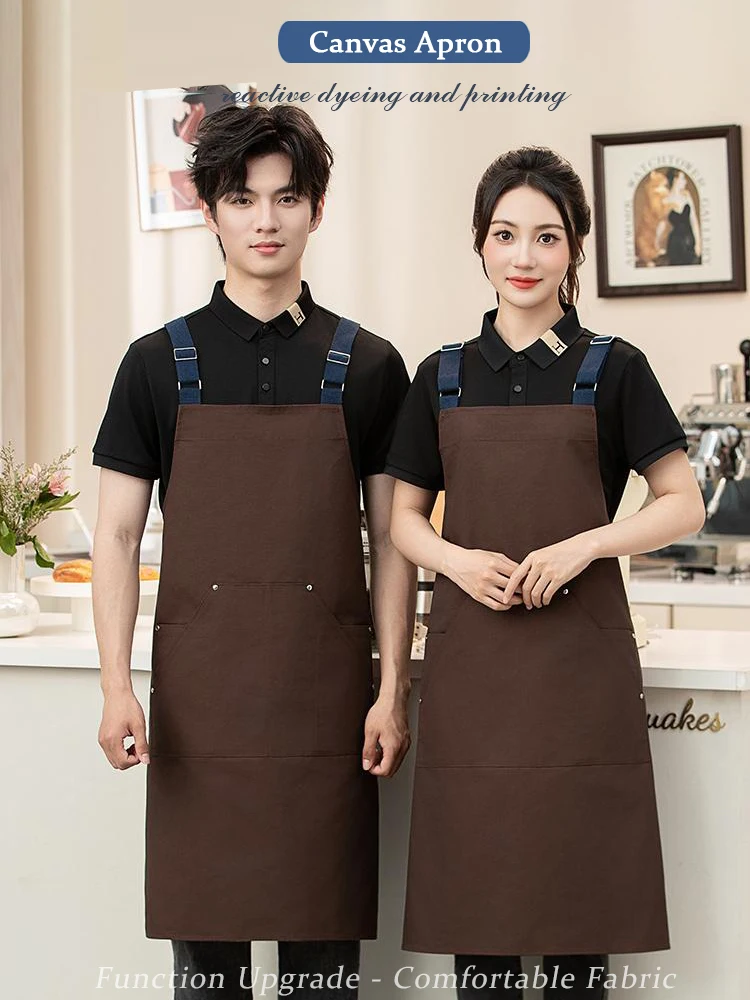 Водонепроницаемый рабочий фартук из поли-хлопкового холста, маслостойкий дизайн с завязками на шее для кафе быстрого питания, магазина, горячего горшка, западного ресторана
Водонепроницаемый рабочий фартук из поли-хлопкового холста, маслостойкий дизайн с завязками на шее для кафе быстрого питания, магазина, горячего горшка, западного ресторана