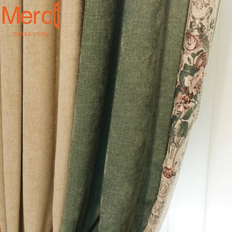 Custom European Style Blackout Curtains for Living Room Bedroom with Thickened Chenille Patchwork Drapes Valance Custom Size
Custom European Style Blackout Curtains for Living Room Bedroom with Thickened Chenille Patchwork Drapes Valance Custom Size