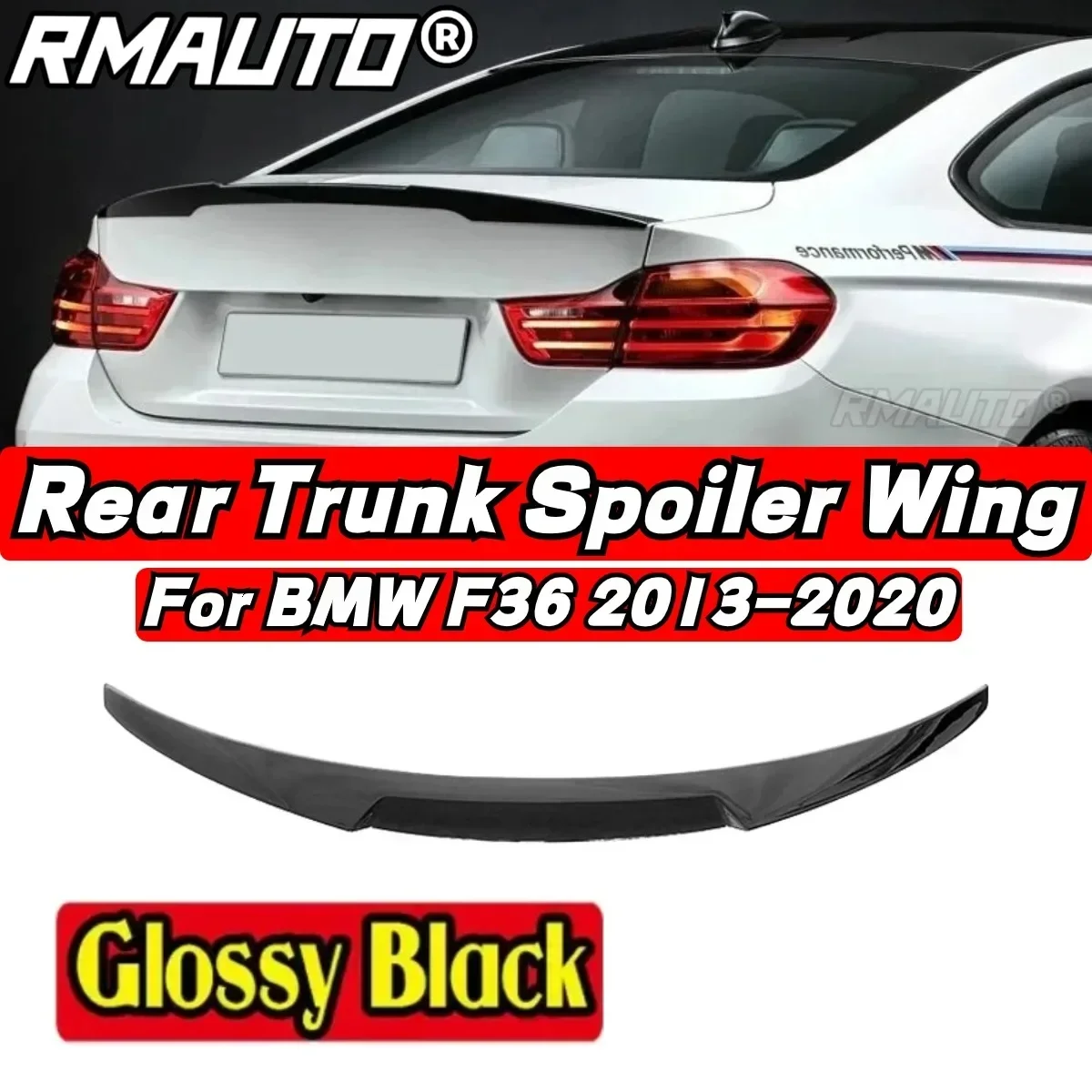 For BMW F36 4 Series 428i 435i 2013-2020 Rear Spoiler Wing Body Kit M4 Style BMW F36 Car Rear Trunk Spoiler Car Accessories
For BMW F36 4 Series 428i 435i 2013-2020 Rear Spoiler Wing Body Kit M4 Style BMW F36 Car Rear Trunk Spoiler Car Accessories