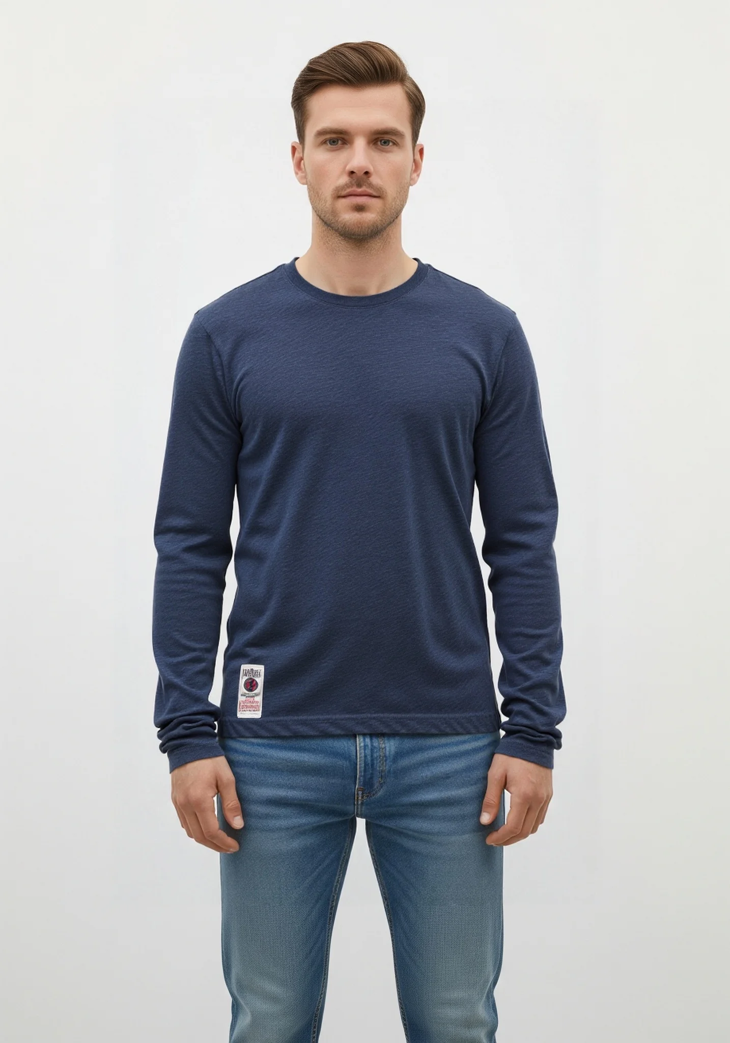 Новая однотонная мужская футболка, разноцветная Мужская футболка Arn Wash, Мужская весенне-осенняя футболка из хлопка с длинными рукавами
Новая однотонная мужская футболка, разноцветная Мужская футболка Arn Wash, Мужская весенне-осенняя футболка из хлопка с длинными рукавами