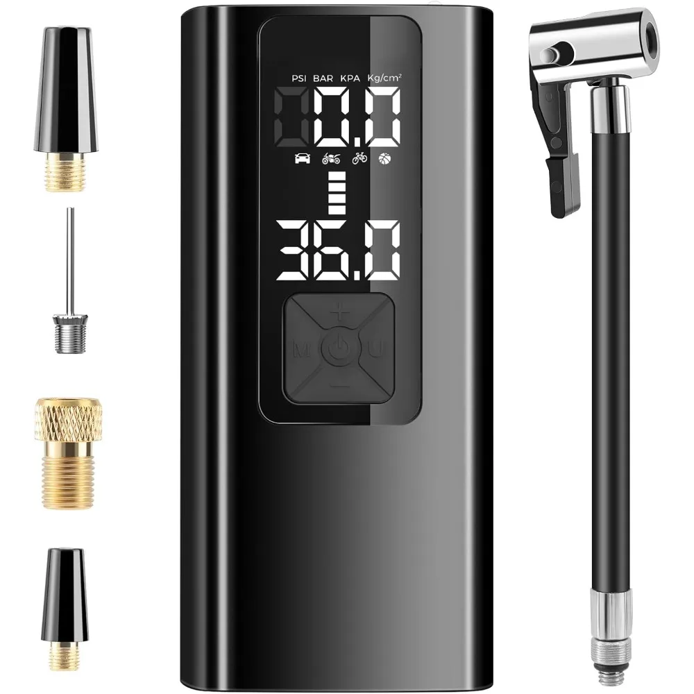 Портативный воздушный компрессор для накачивания шин, воздушный насос для автомобильных шин, мотоциклов, велосипедов, шариков с цифровым манометром, светодиодной подсветкой
Портативный воздушный компрессор для накачивания шин, воздушный насос для автомобильных шин, мотоциклов, велосипедов, шариков с цифровым манометром, светодиодной подсветкой