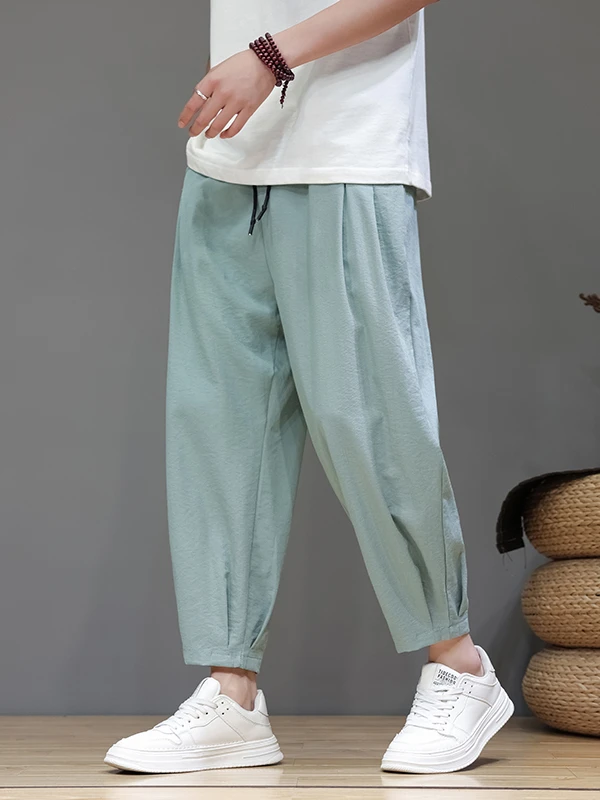 Summer and Autumn Pure Color Simple Thin Style Loose Nine Point Casual Versatile Sports Small Foot Pants for Men
Summer and Autumn Pure Color Simple Thin Style Loose Nine Point Casual Versatile Sports Small Foot Pants for Men
