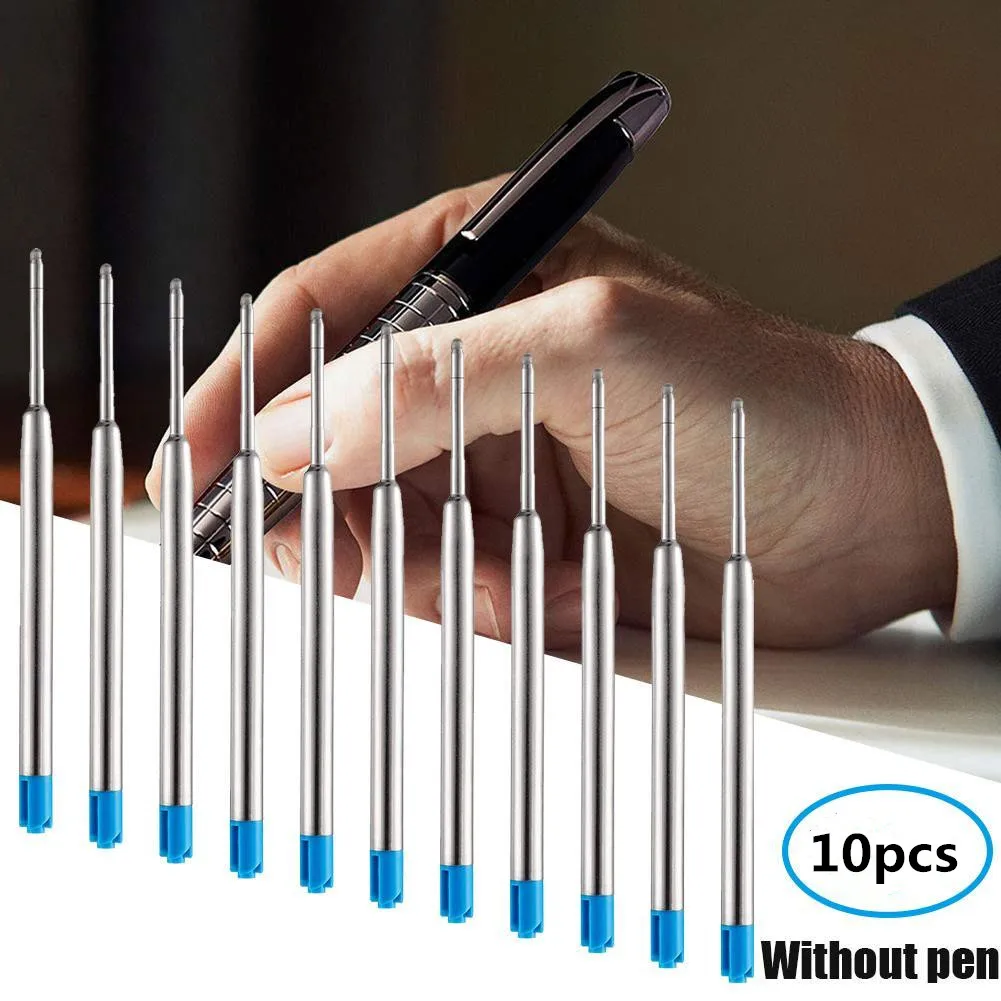 10pcs Full Metal Core 9.8cm Short Blue and Black Ink Refill Replacement School Supplies Office Accessories office stationery
10pcs Full Metal Core 9.8cm Short Blue and Black Ink Refill Replacement School Supplies Office Accessories office stationery