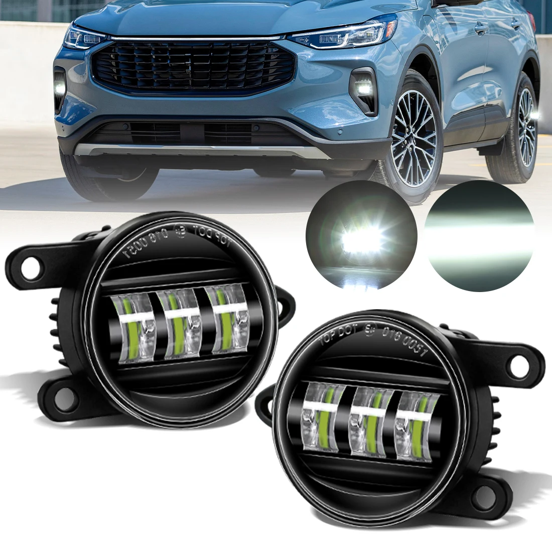 2PCS LED Fog Lamps Assembly For Ford GMC Mitsubishi Mercedes-Benz Nissan Front Bumper LED Daytime Running Driving Fog Lights 12V
2PCS LED Fog Lamps Assembly For Ford GMC Mitsubishi Mercedes-Benz Nissan Front Bumper LED Daytime Running Driving Fog Lights 12V